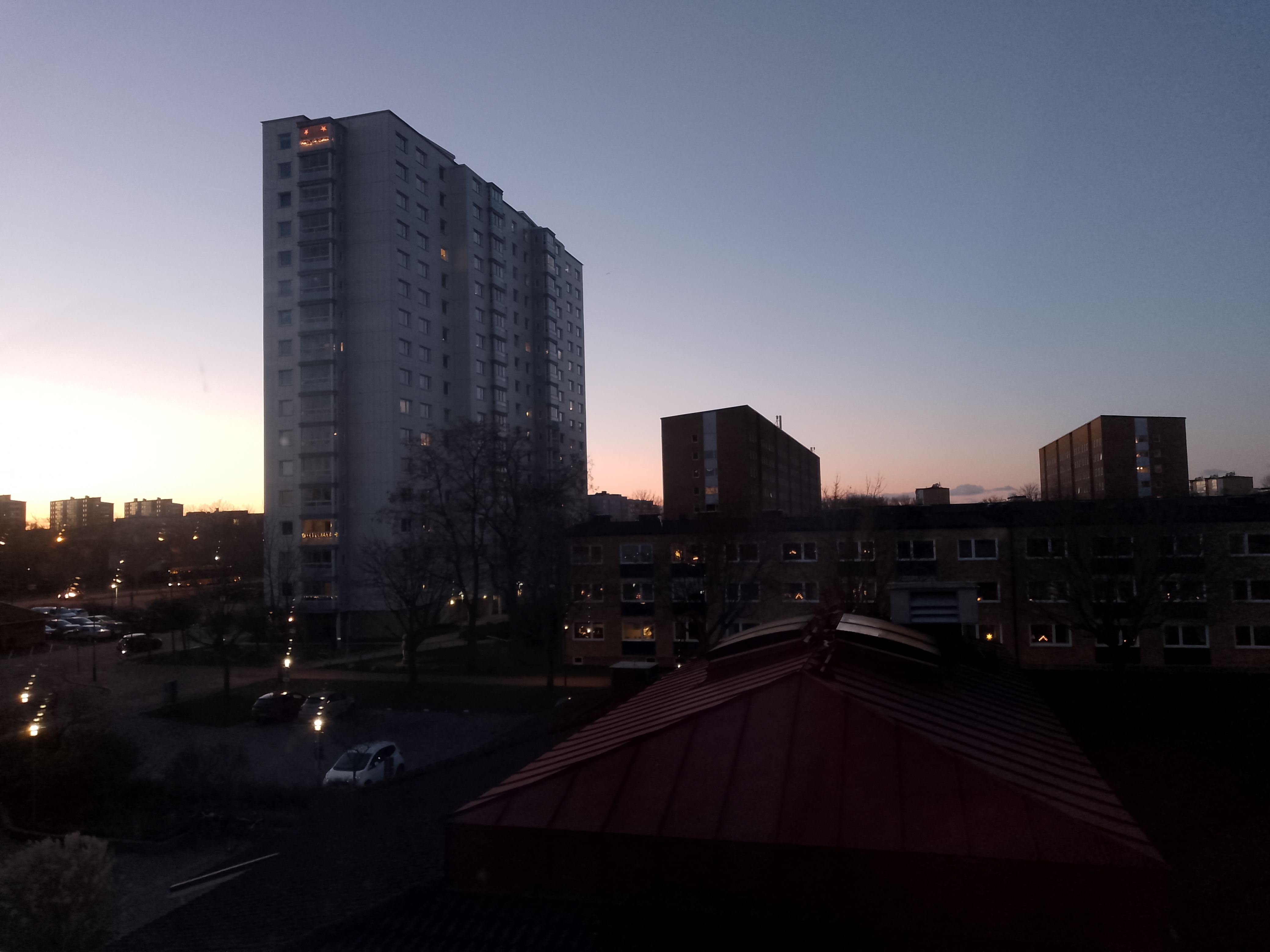 The view in Malmö in the morning
